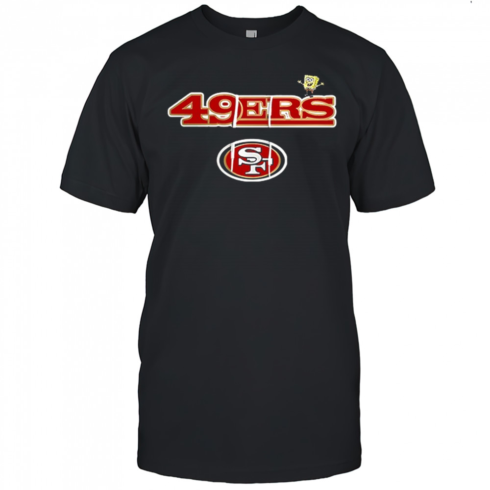 San Francisco 49ers x SquarePants movie cartoon shirt