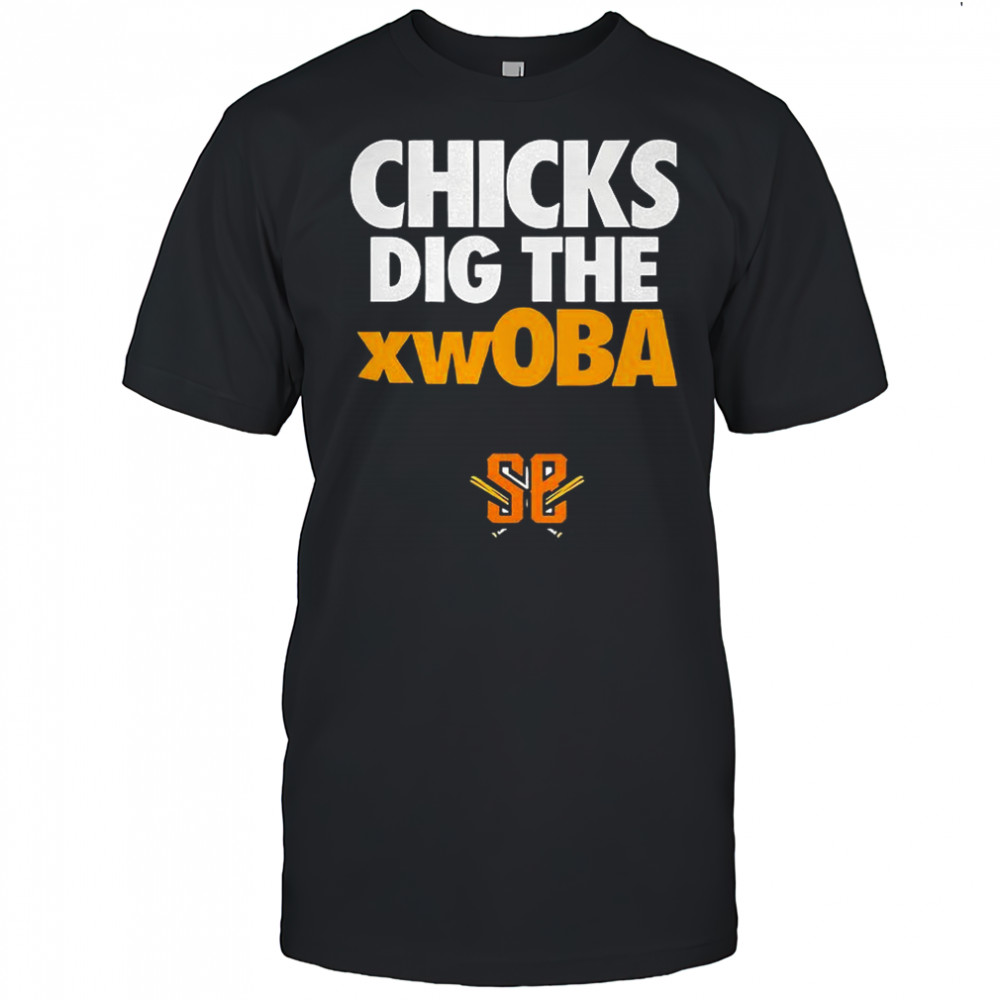 Schaumburg Boomers baseball Chicks dig the xwOBA shirt
