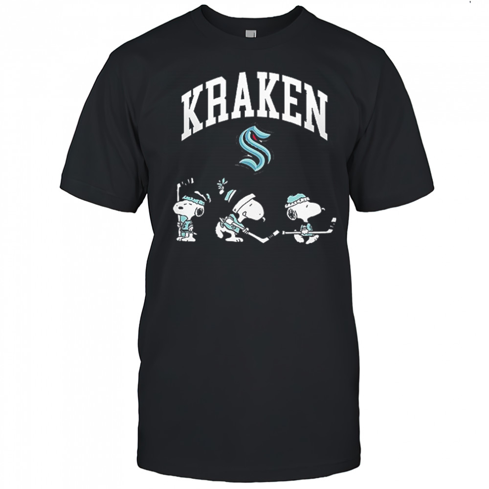 Seattle Kraken x Peanuts Snoopy release the Kraken hockey shirt