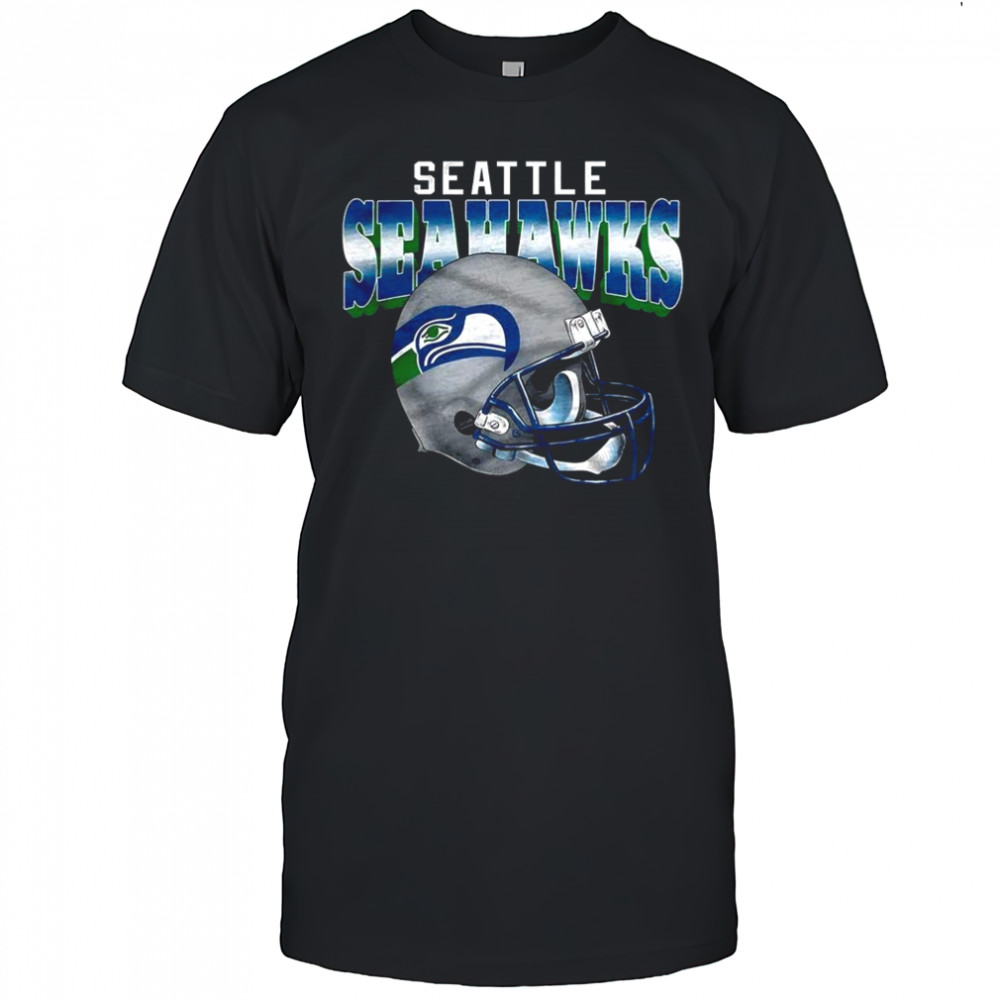 Seattle Seahawks NFL logo Gradient helmet football lover shirt