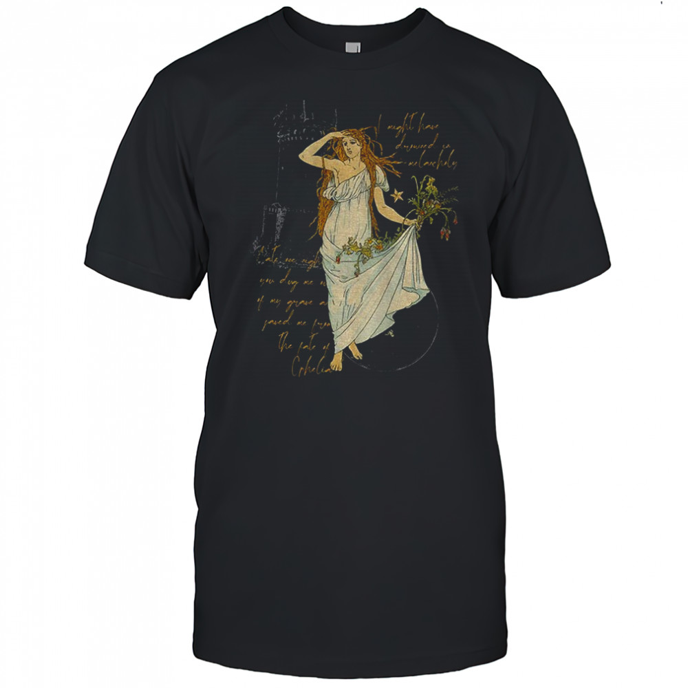 Shakespeare Fate of Ophelia Hamlet Showgirl Era Pearls shirt