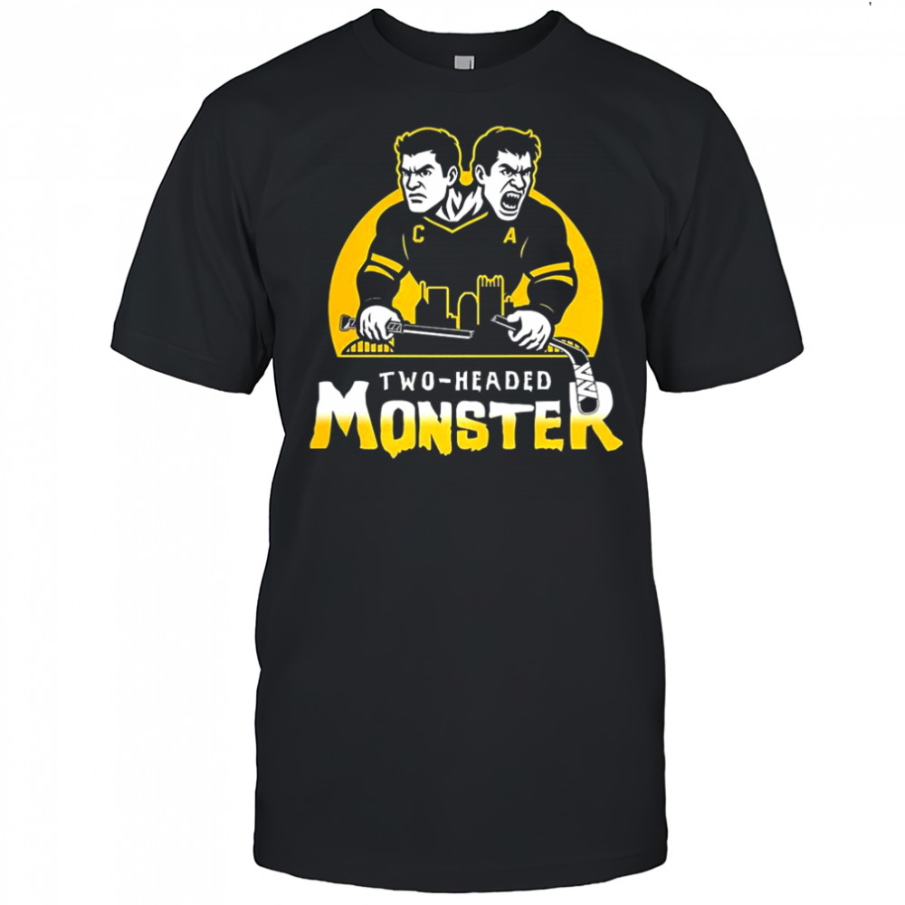 Sidney Crosby and Evgeni Malkin Pittsburgh Penguins NHL Two-Headed monster shirt