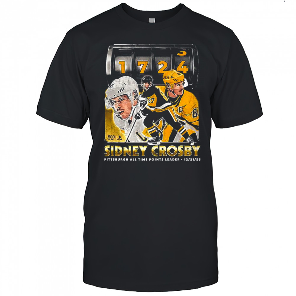 Sidney Crosby Pittsburgh all time points leader shirt