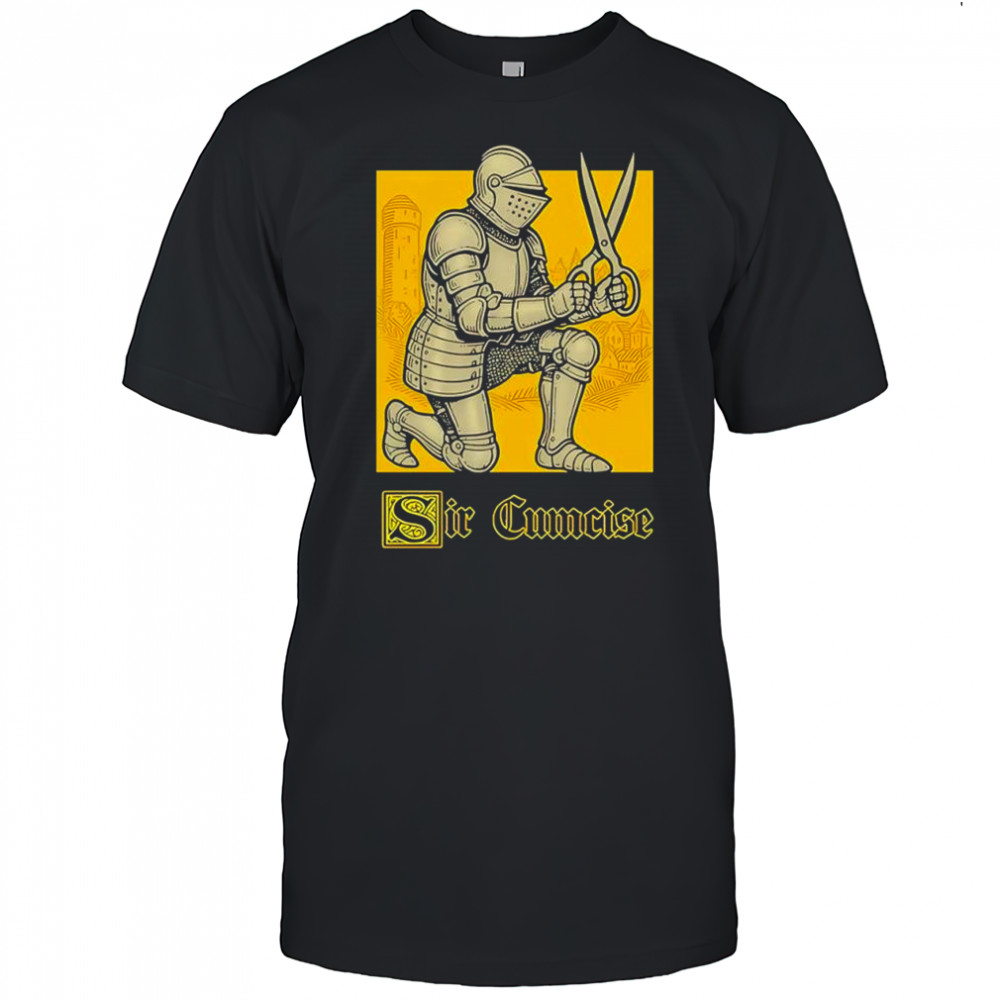 Sir Cumcise Knight Meme graphic shirt