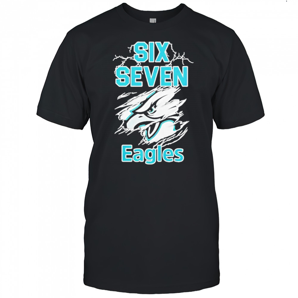 Six Seven Philadelphia Eagles logo lightning shirt