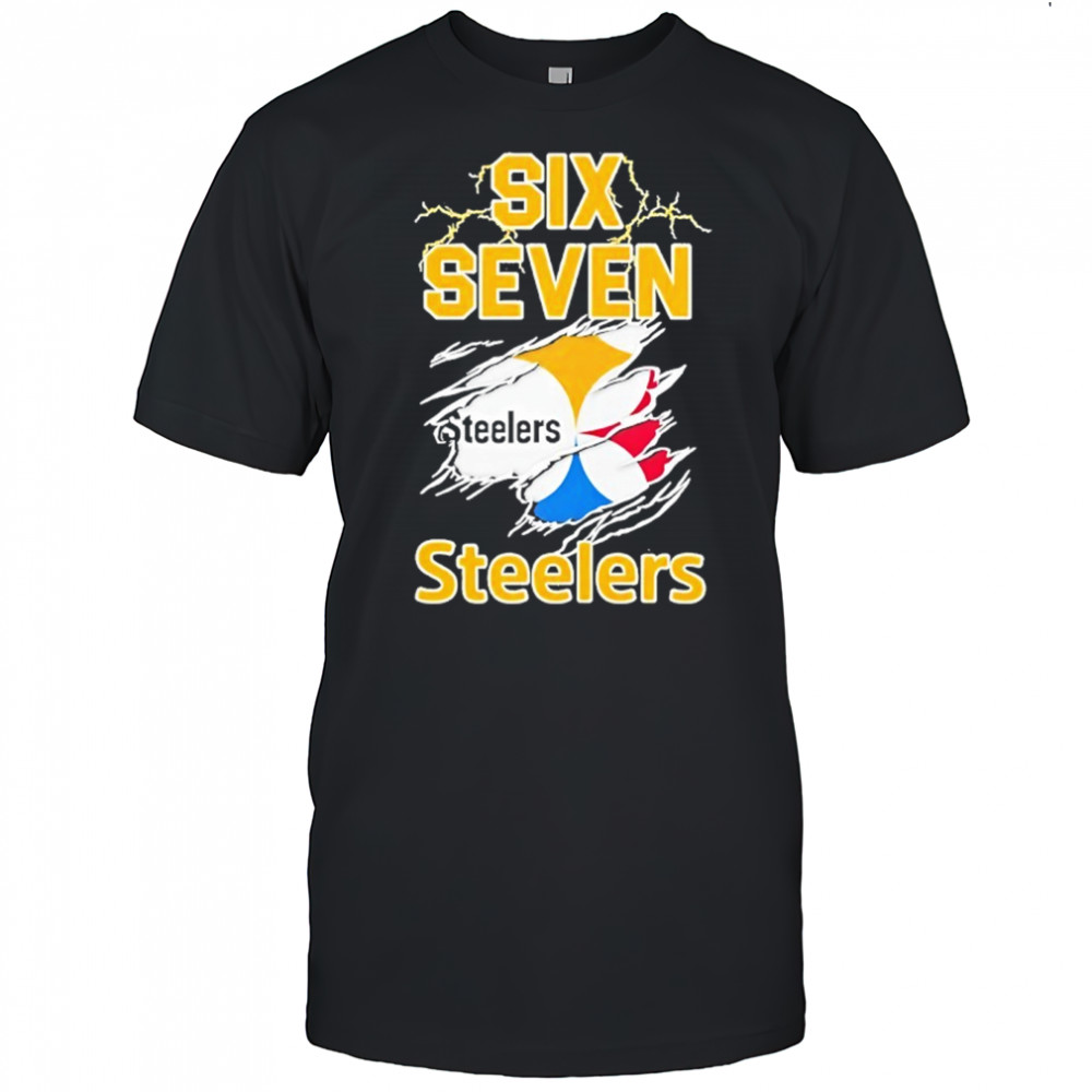 Six Seven Pittsburgh Steelers logo shirt