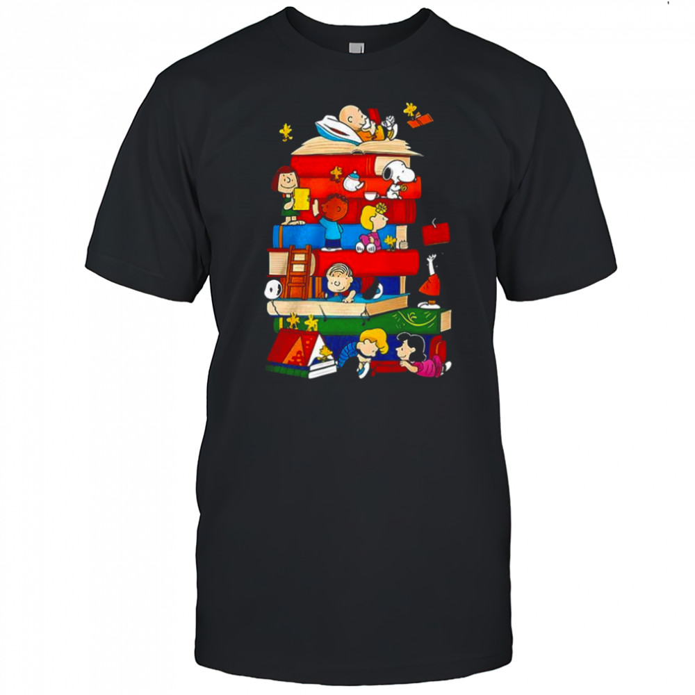 Snoopy and friends read book funny shirt