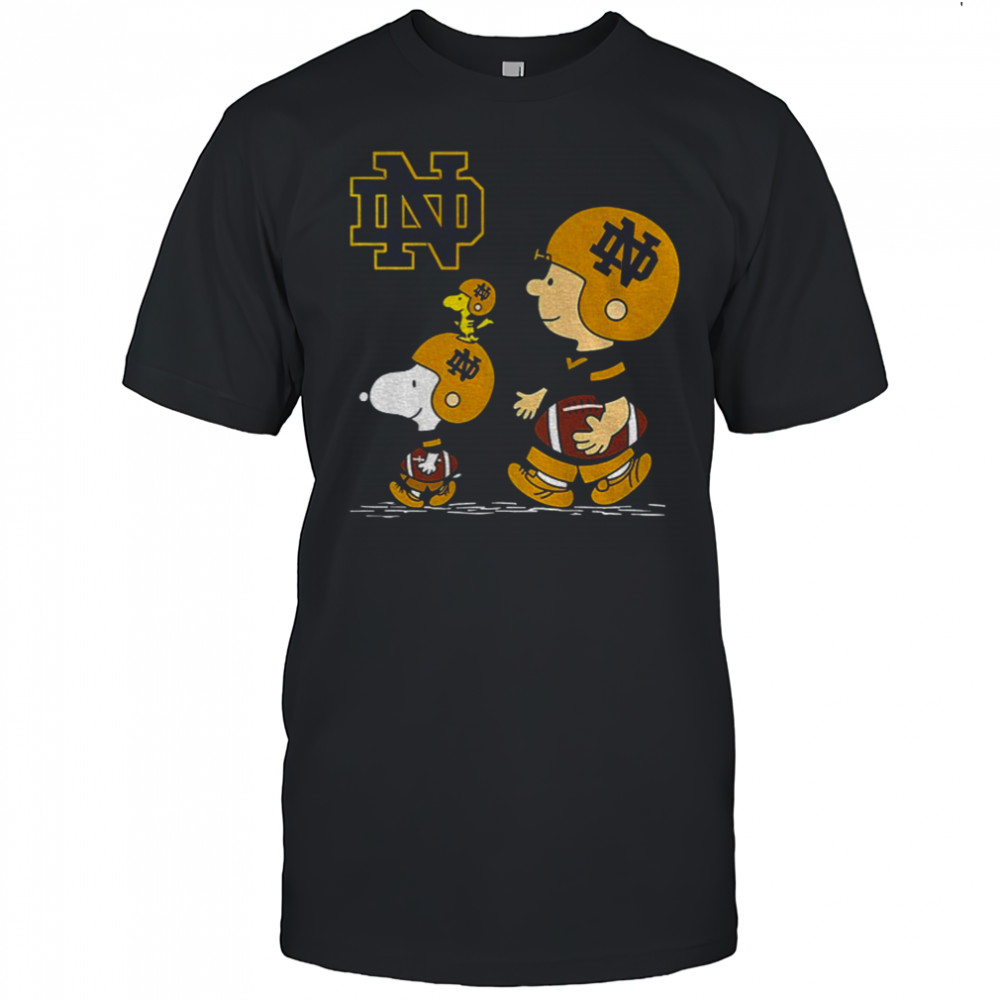 Snoopy and Peanuts Notre Dame Fighting Irish football 2025 lover shirt