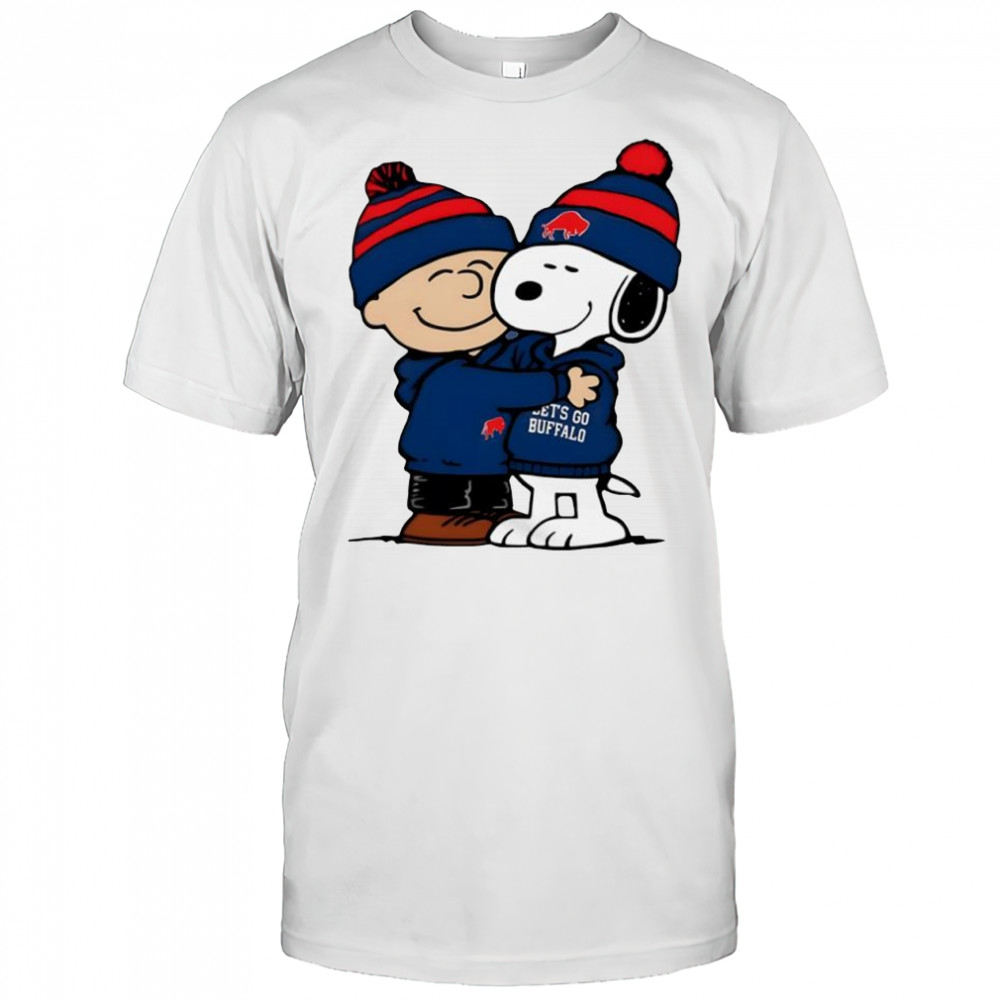 Snoopy hug Charlie Brown Buffalo-Bills shirt