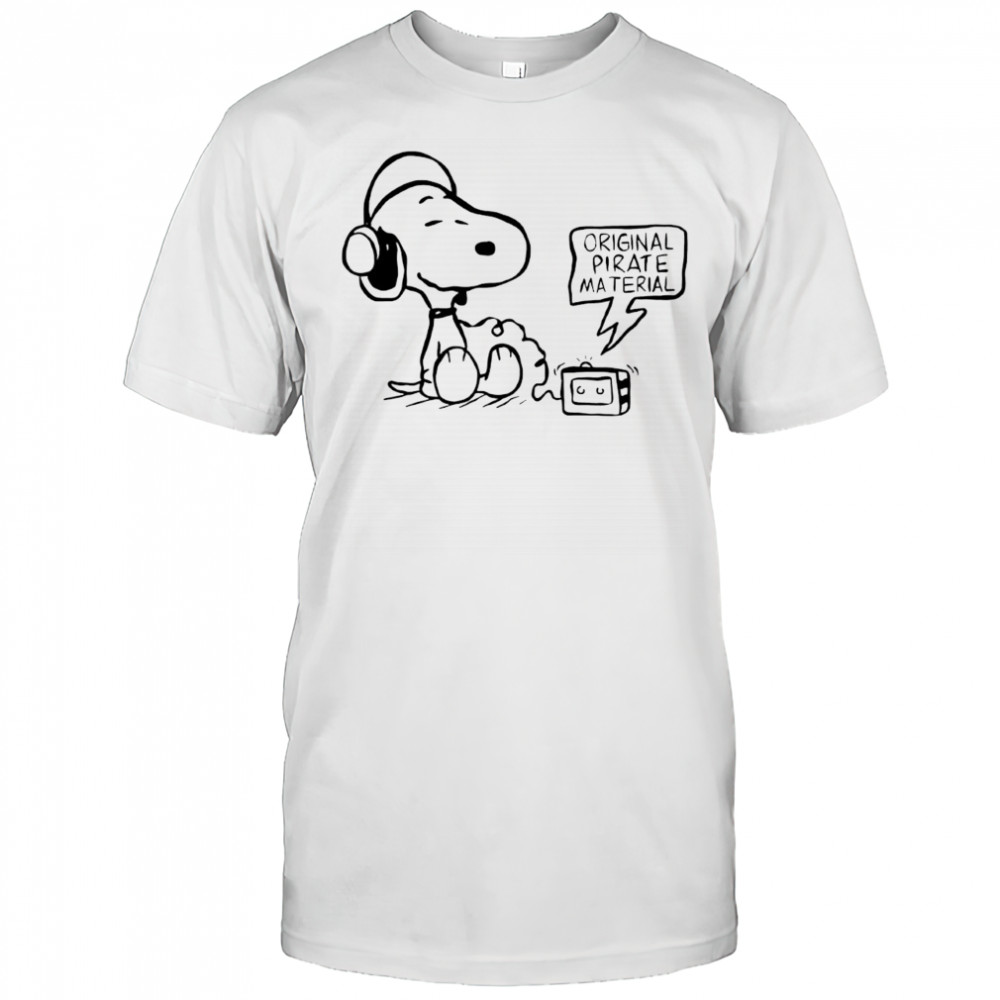 Snoopy Original Pirate Material shirt
