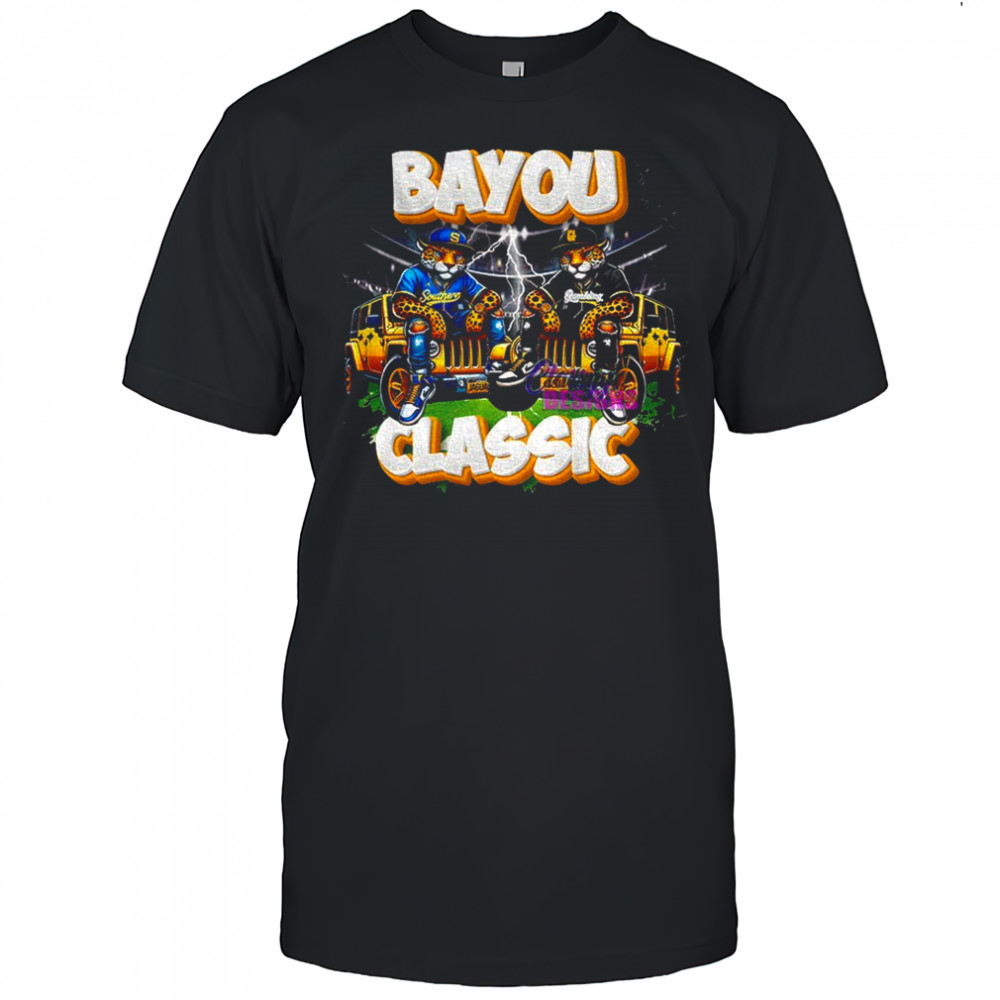 Southern Jaguars vs Grambling State Tigers football Bayou Classic 2025 shirt