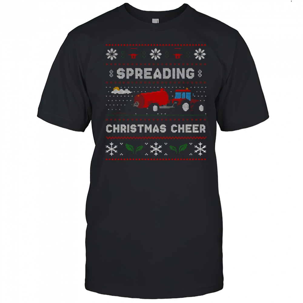 Spreading Christmas Cheer Red Farming shirt