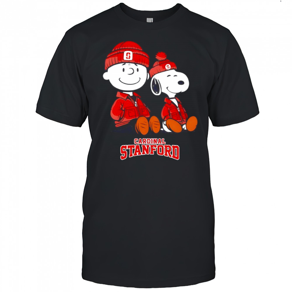 Stanford Cardina x Snoopy and Charlie Brown shirt