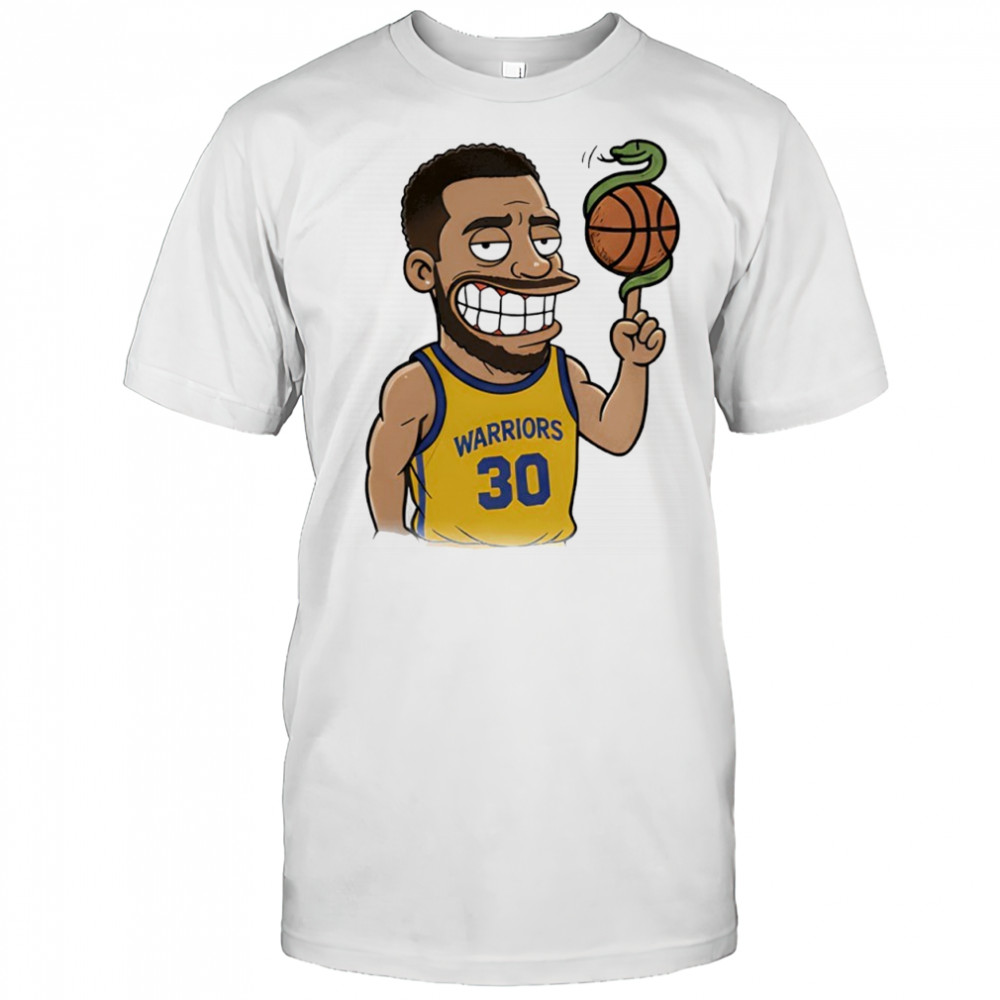 Steph Curry Snake Ball Cartoon Shirt