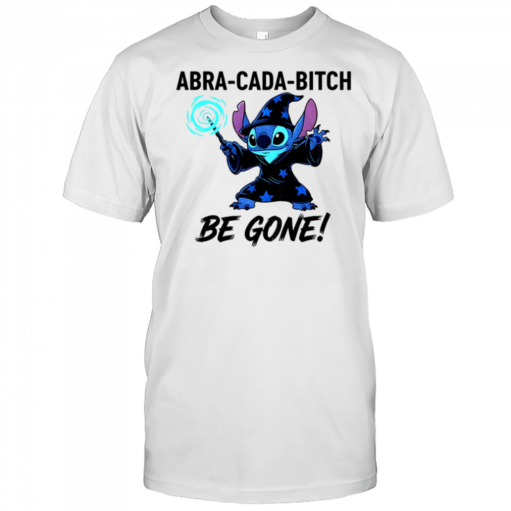 Stitch witch abra cada bitch be gone Halloween shirt