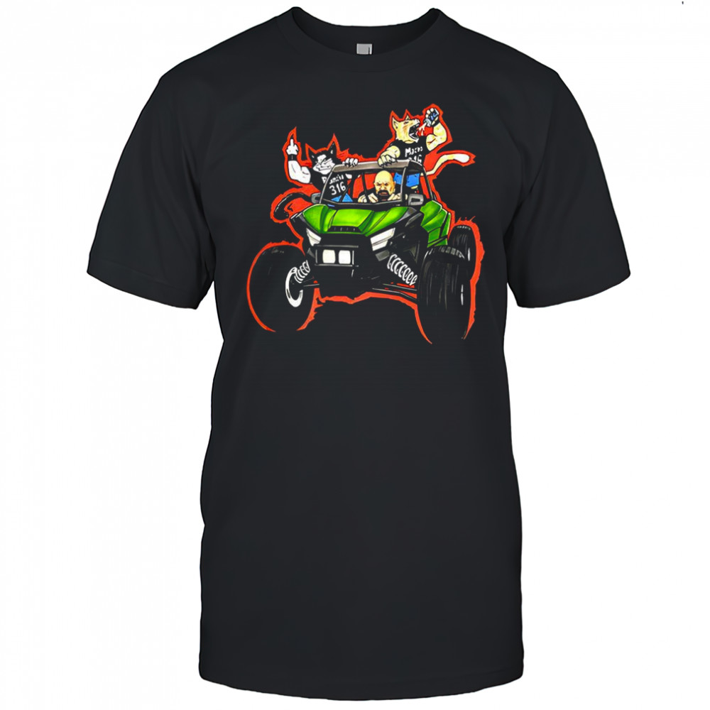 Stone Cold with Pancho and Macho two solid ass cats raisin’ hell shirt