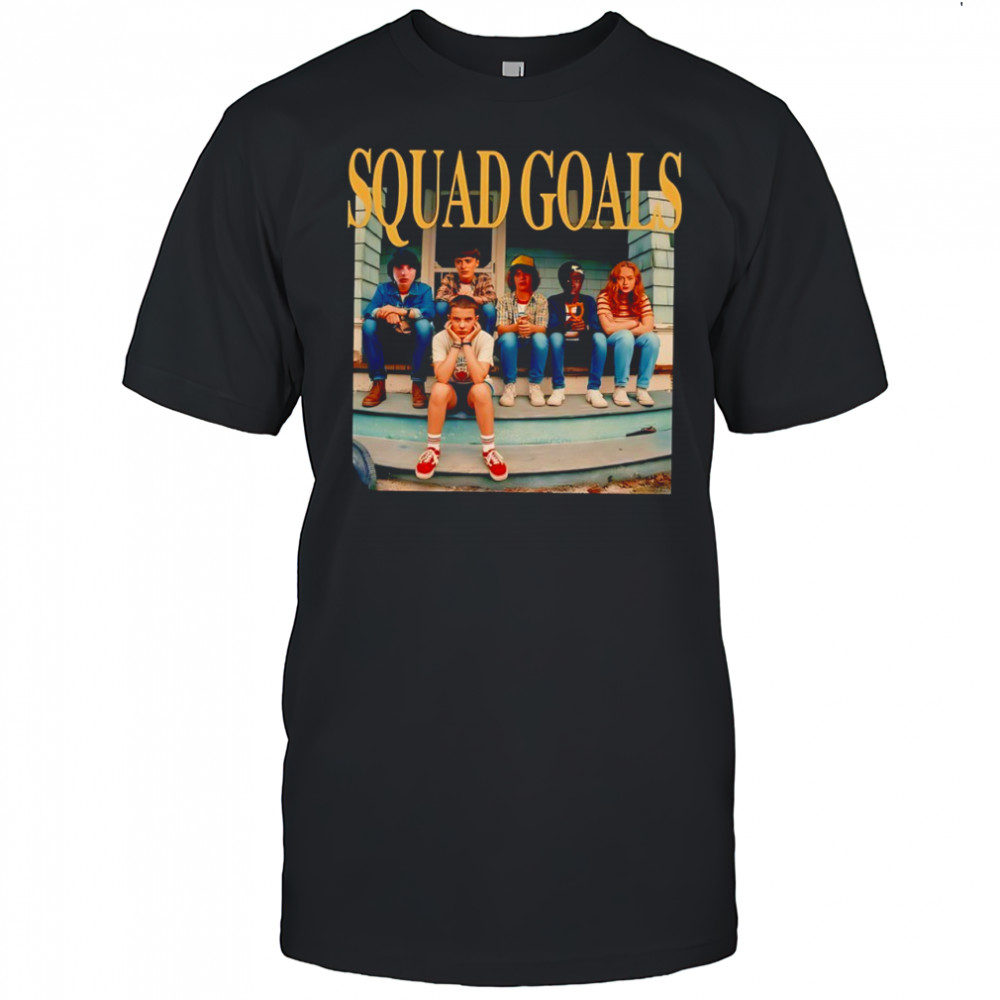 Stranger Things season 3 Squad Goals characters graphic shirt