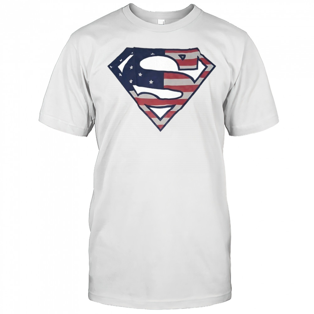 Superman logo x America flag shirt