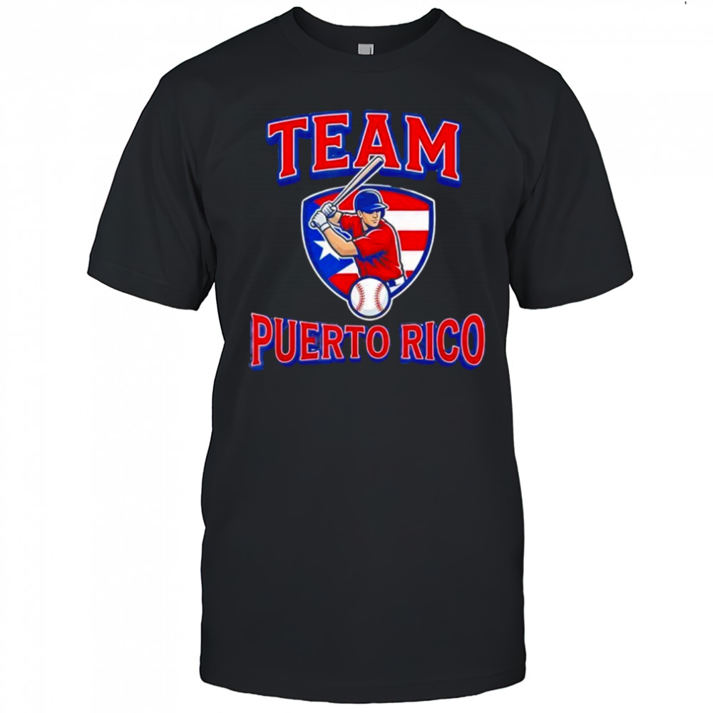 Team Puerto Rico Baseball Flag Patriotic Shirt