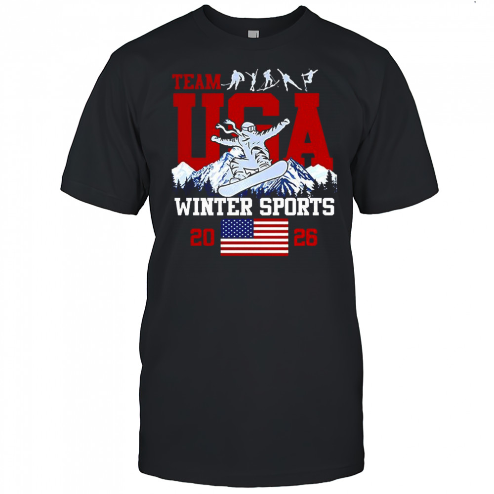 Team USA winter sports Olympics 2026 flag shirt