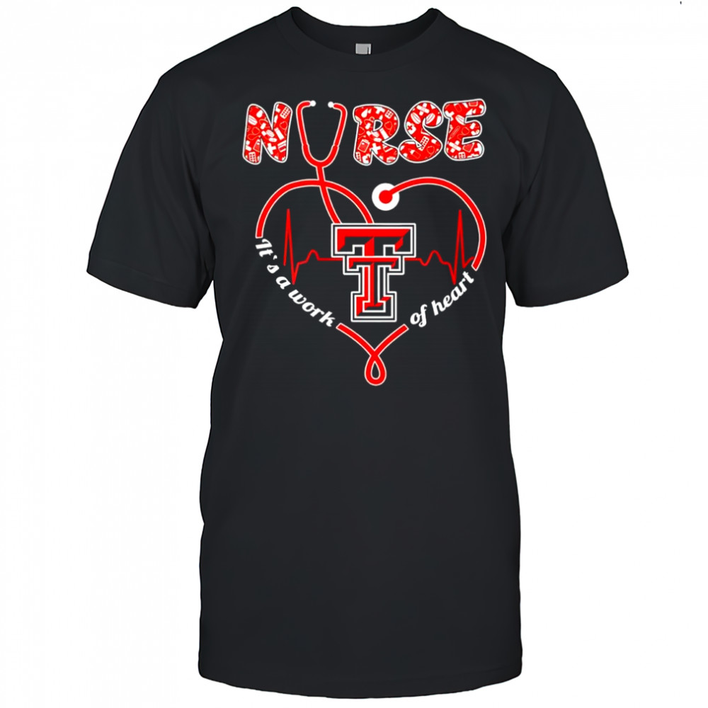 Tech Red Raiders Nures It’s A Work Of Heart Shirt