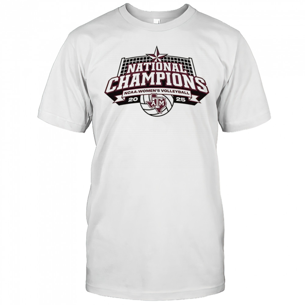 Texas A&M NCAA women’s volleyball 2025 National Champions logo shirt