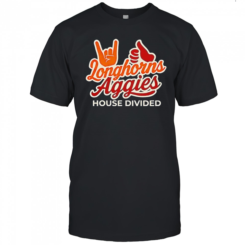 Texas Longhorns vs Texas A&M Aggies house divided shirt