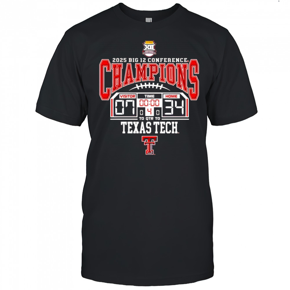 Texas Tech Red Raiders 2025 Big 12 Championship shirt