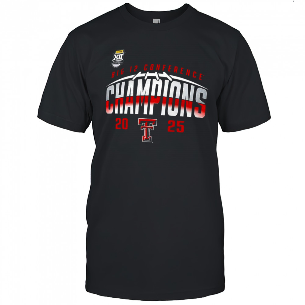 Texas Tech Red Raiders 2025 Big 12 Football Champions Endzone Speed shirt