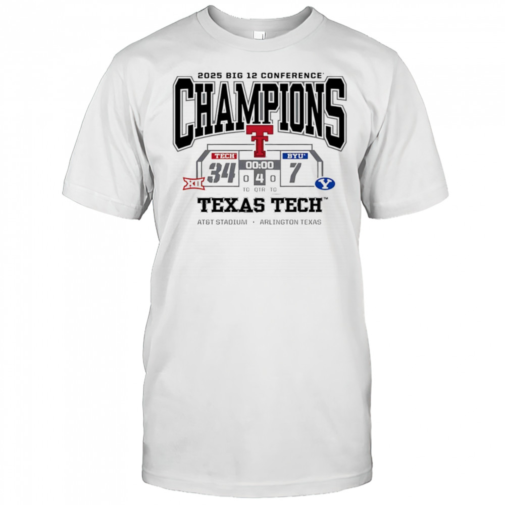 Texas Tech Red Raiders beat BYU Cougars Big 12 Conference Champions 2025 shirt