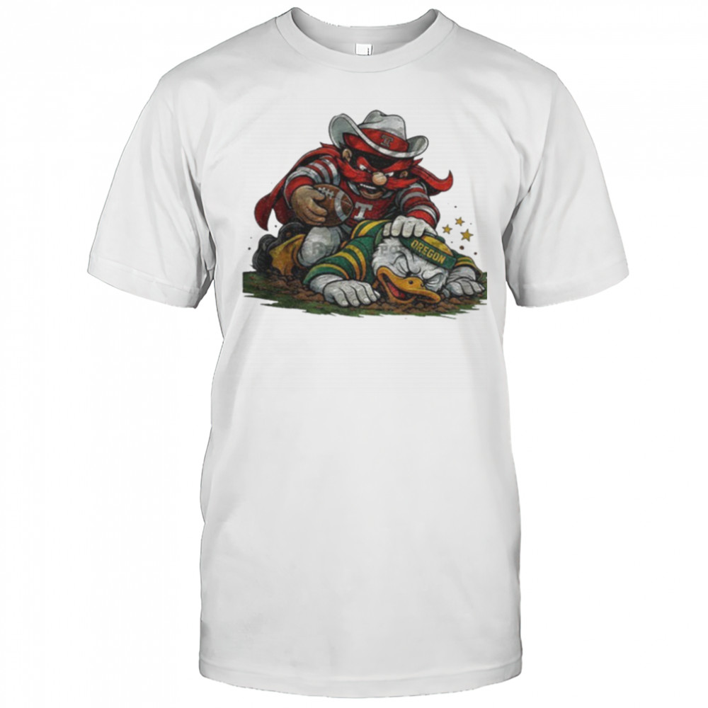 Texas Tech Red Raiders beat Oregon Ducks Playoffs Retro Rivalries Football Artwork shirt