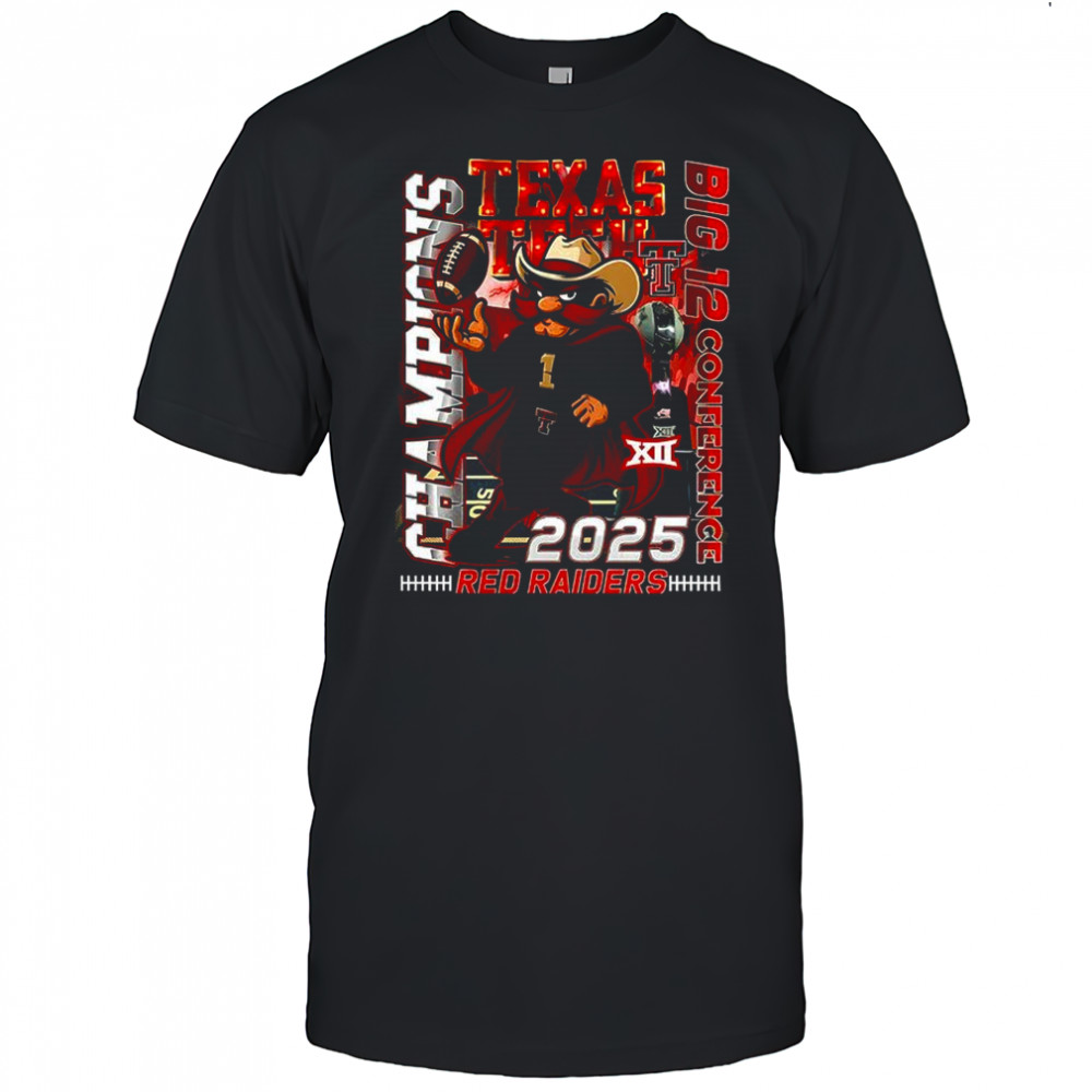 Texas Tech Red Raiders mascot Big Ten Confrence Champions 1945 2025 shirt