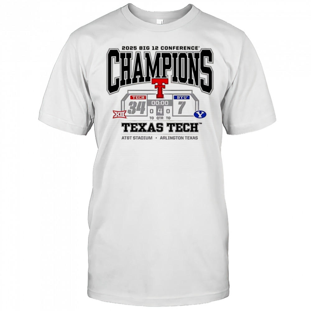 Texas Tech Red Raiders vs BYU Big 12 Conference 2025-2026 shirt