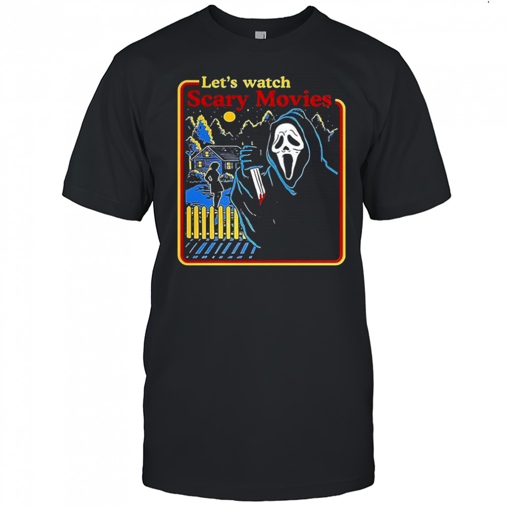 The Ghostface Scream 1996 Let’s watch Scary Movies retro shirt