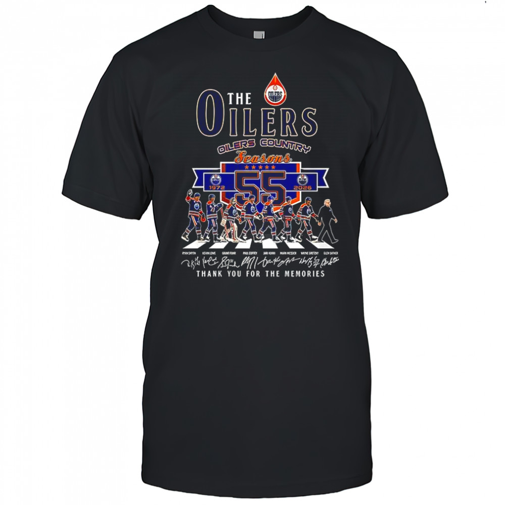 The Oilers country seasons thank you for the memories signature shirt