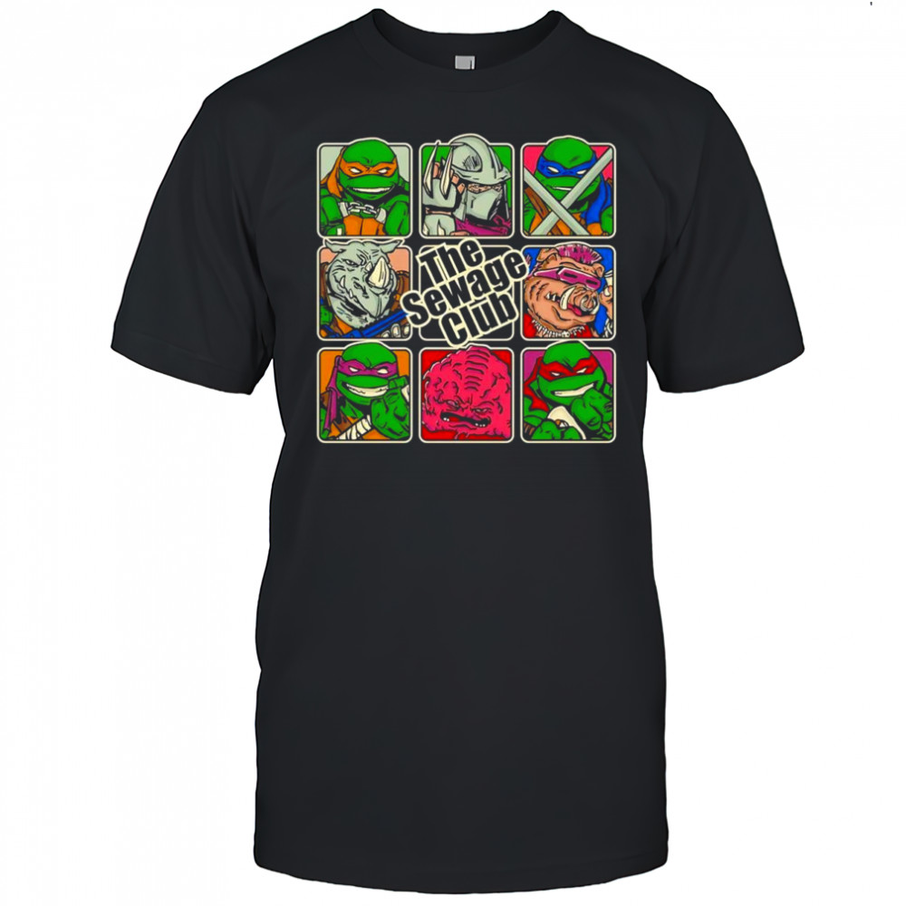The sewage bunch Teenage Mutant Ninja Turtles cartoon shirt