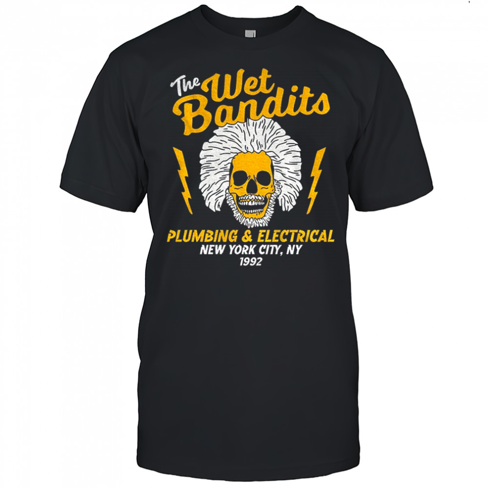 The Wet Bandits Skull Plumbing Electrical New York City NY 1992 t-shirt