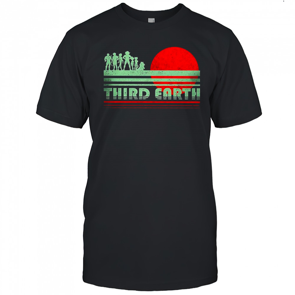Third earth retro fantasy sunset retro shirt