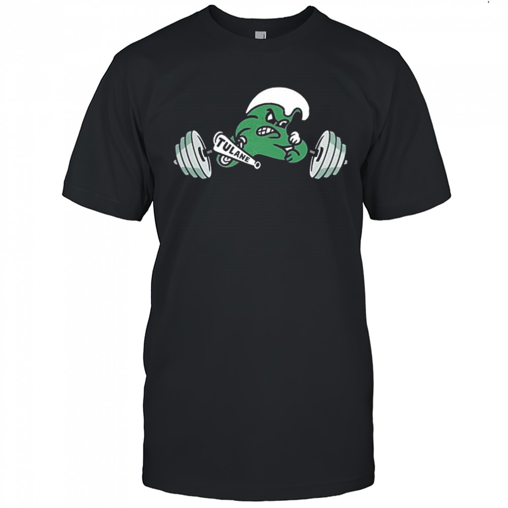 Tulane University Tulane Green Wave lift weights Thanksgiving shirt