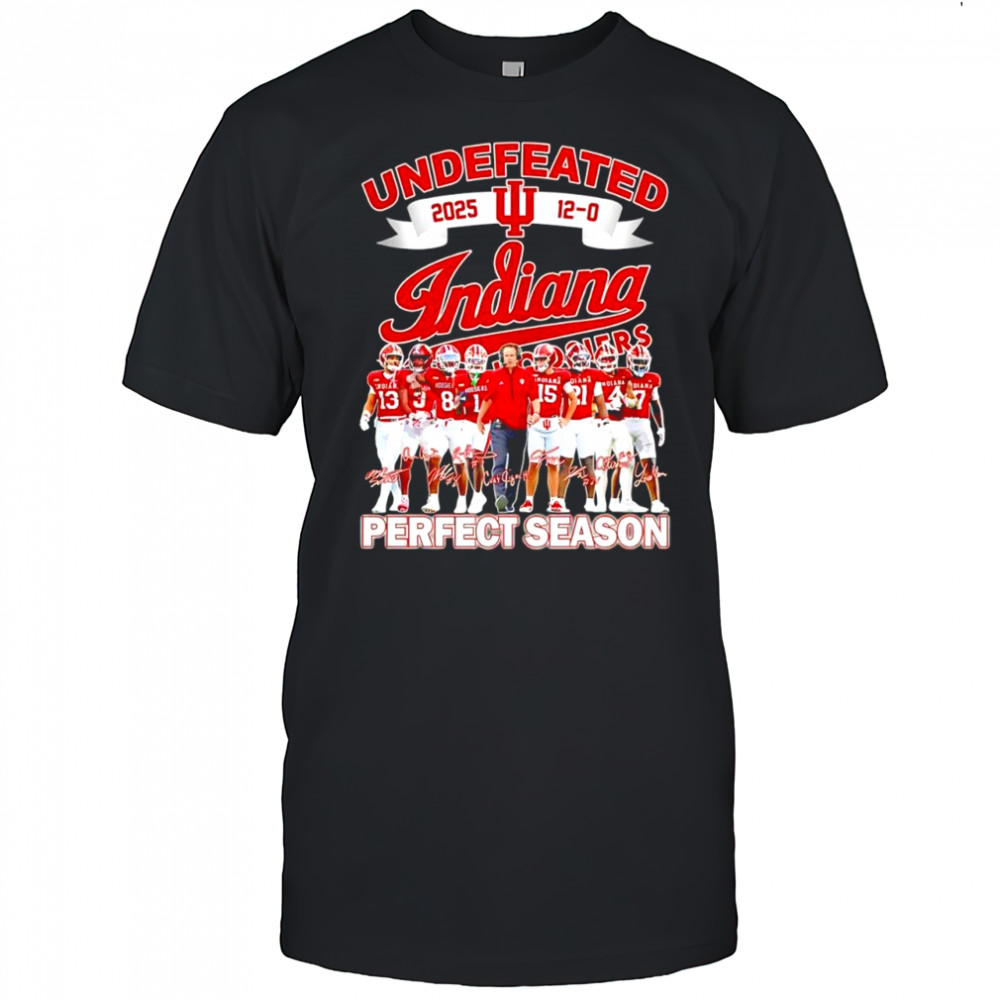 Undefeated 2025 12-0 Indiana University Perfect Season Signatures shirt