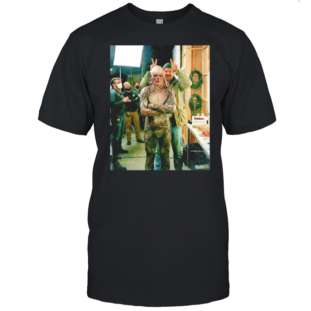 Vecna and David Harbour Stranger Things pose shirt
