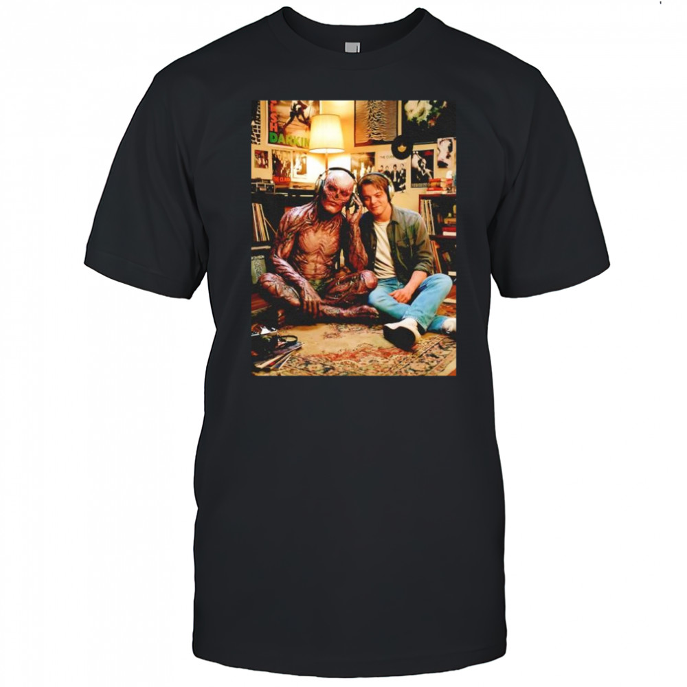 Vecna and Jamie Campbell Bower Stranger Things listening music shirt