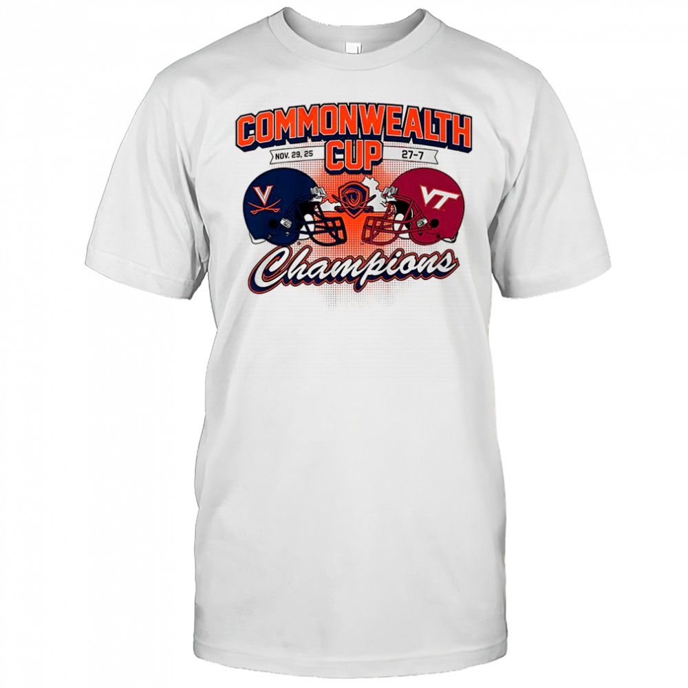 Virginia Cavaliers vs Virginia Tech Hokies NCAA Cavaliers Commonwealth Cup winner 2025 shirt