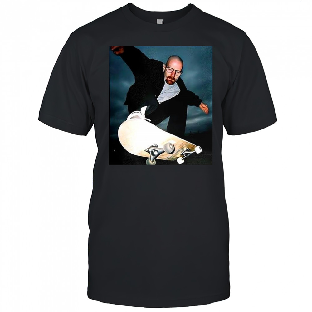 Walter White skateboarding 90s movie meme shirt