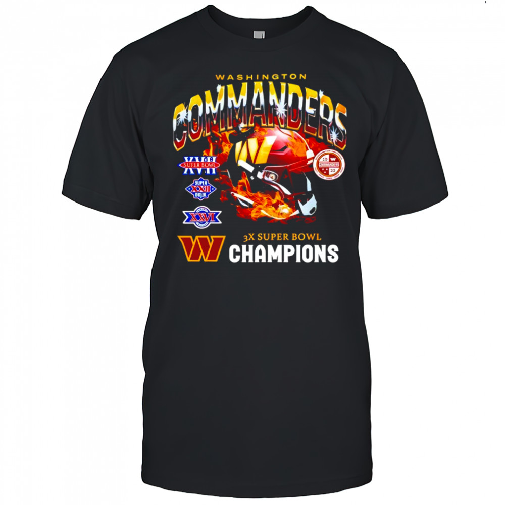 Washington Commanders 3x Super Bowl World Champions shirt
