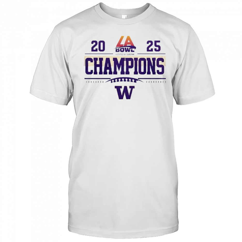 Washington Huskies 2025 LA Bowl Champions logo Shirt