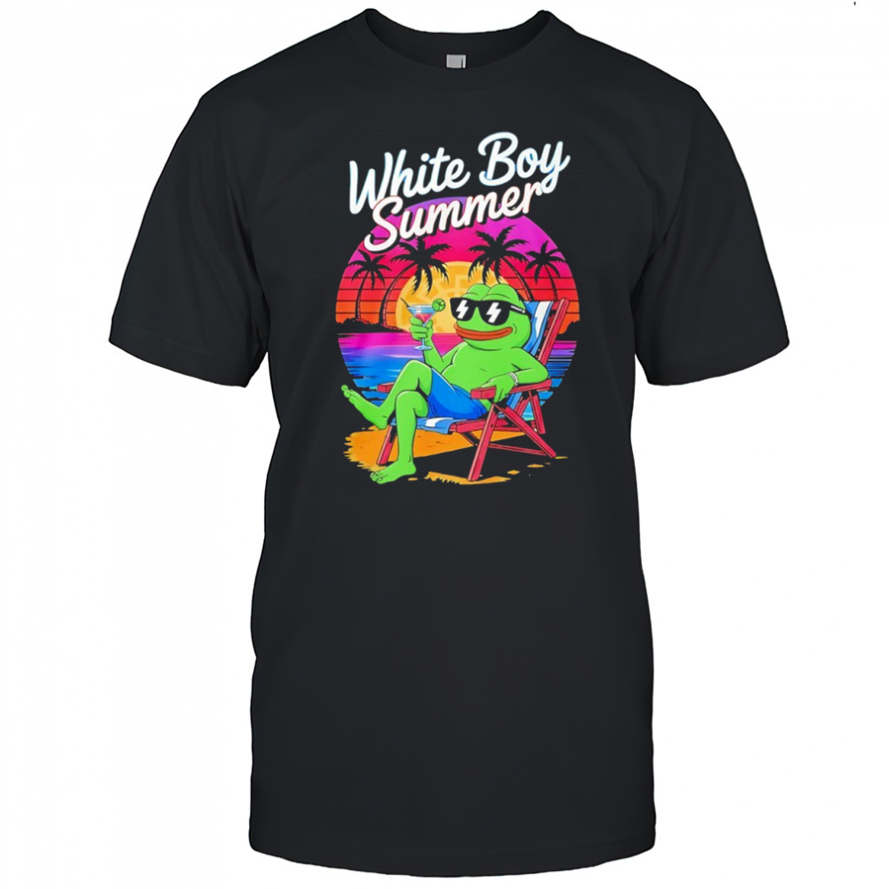 White boy summer pepe frog shirt