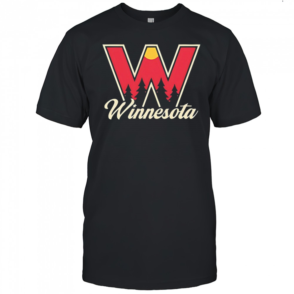 Winnesota Minnesota Golden Gophers hockey sunset retro shirt