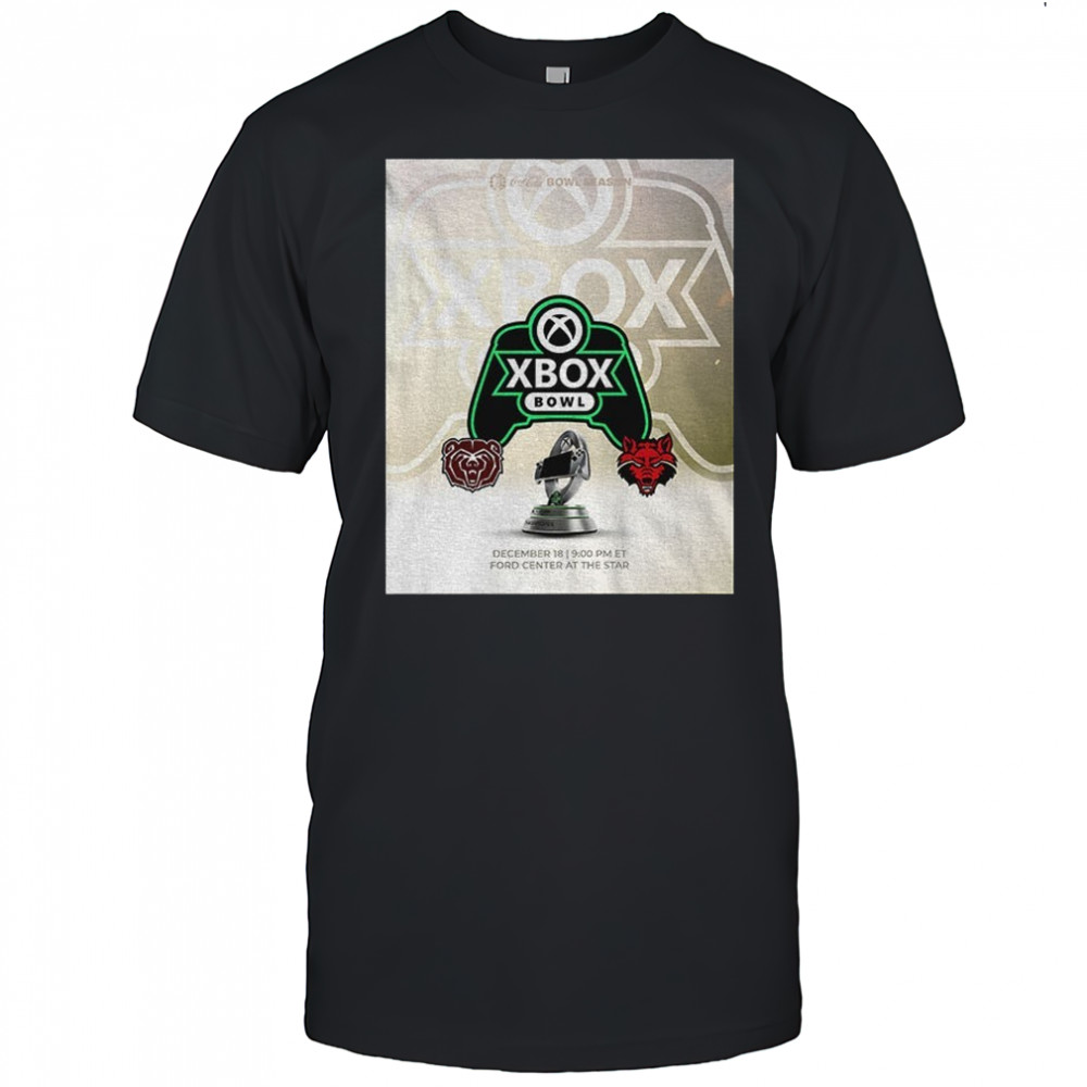 Xbox Bowl Missouri State Bears and Arkansas State Red Wolves Football 2025 poster shirt