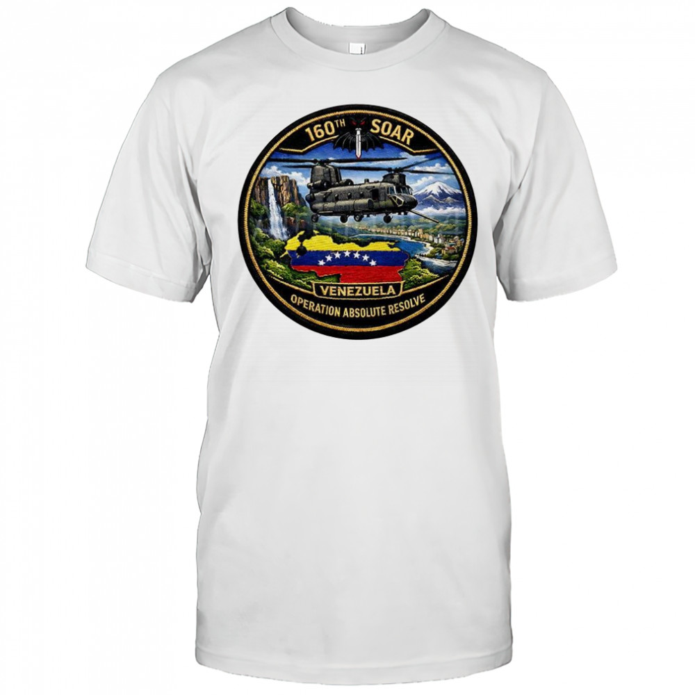 160th Soar Venezuela Operation Absolute Resolve CH-47 Chinook logo patch shirt